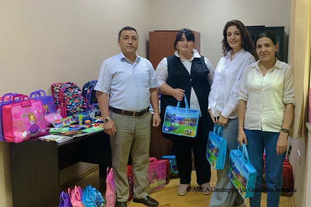 GGİ ƏMƏKDAŞLARININ ÖVLADLARI ÜÇÜN MƏKTƏB LƏVAZİMATLARI HƏDİYYƏ OLUNUB