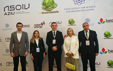 GEOLOGİYA İNSTİTUTU NÜMAYƏNDƏLƏRİ UI GREENMETRIC ÇƏRÇİVƏSİNDƏ KEÇIİRİLƏN TƏDBİRDƏ İŞTİRAK EDİBLƏR