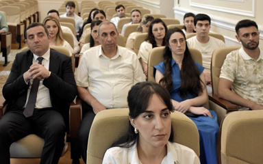 GEOLOGİYA İNSTİTUTUNDA “İNSAN HÜQUQLARI AYLIĞI” ÇƏRÇİVƏSİNDƏ TƏDBİR KEÇİRİLİB