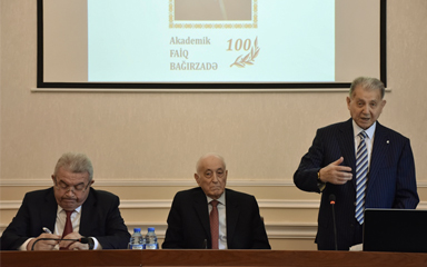 GGİ-də AKADEMİK FAİQ BAGIRZADƏNİN 100 İLLİYİNƏ HƏSR EDİLMİŞ 
YUBİLEY TƏDBİRİ KEÇİRİLİB